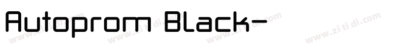 Autoprom Black字体转换 Autoprom Black字体转换